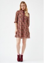 Traffic People This Old Thing Floral Long Sleeved Dress